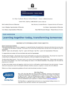 Board Information from Student Planner PDF Thumbnail